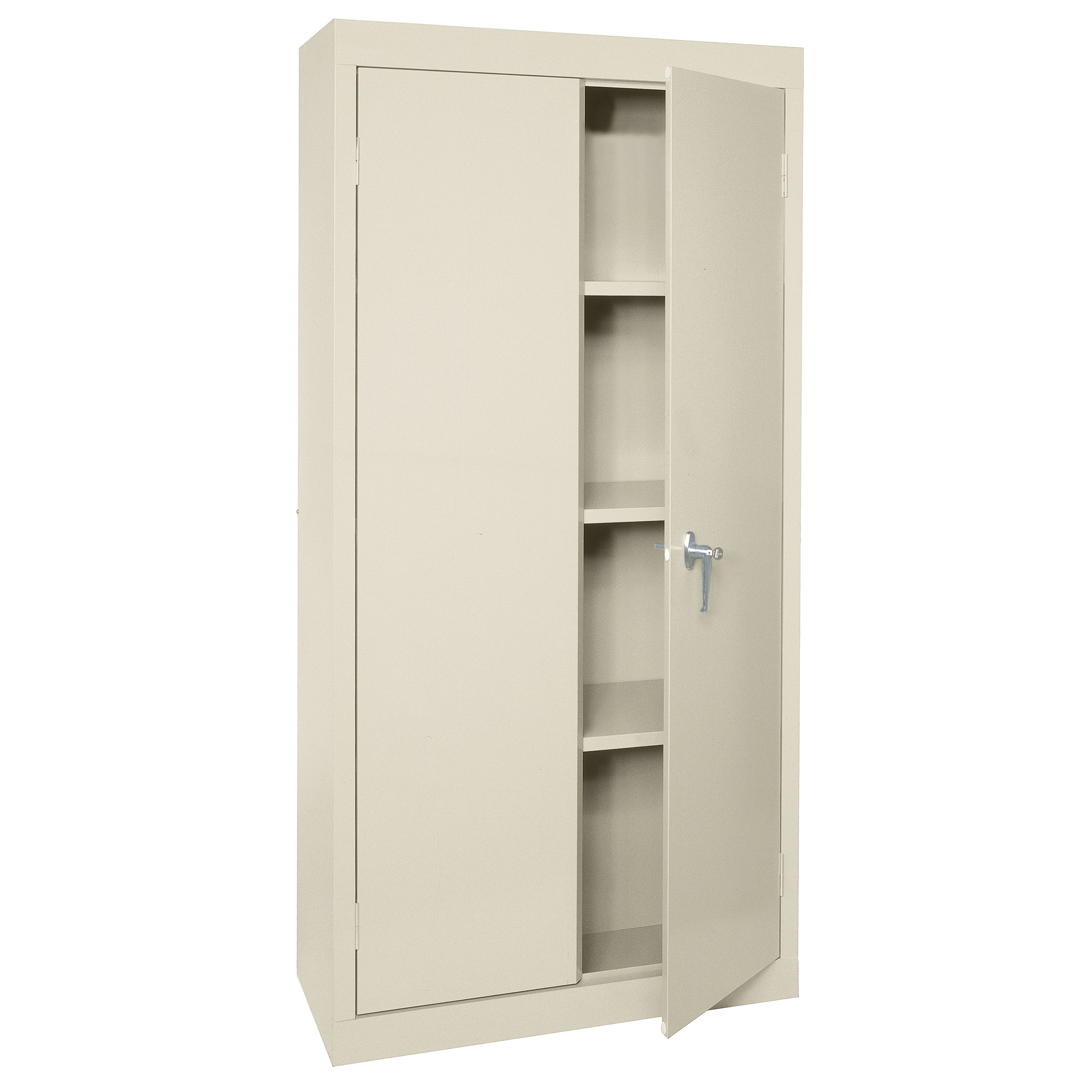 Sandusky Lee Value Line Steel Cabinet - 30in. x 18in. x 66in., Putty, Lockable, Model# VF31301866-07